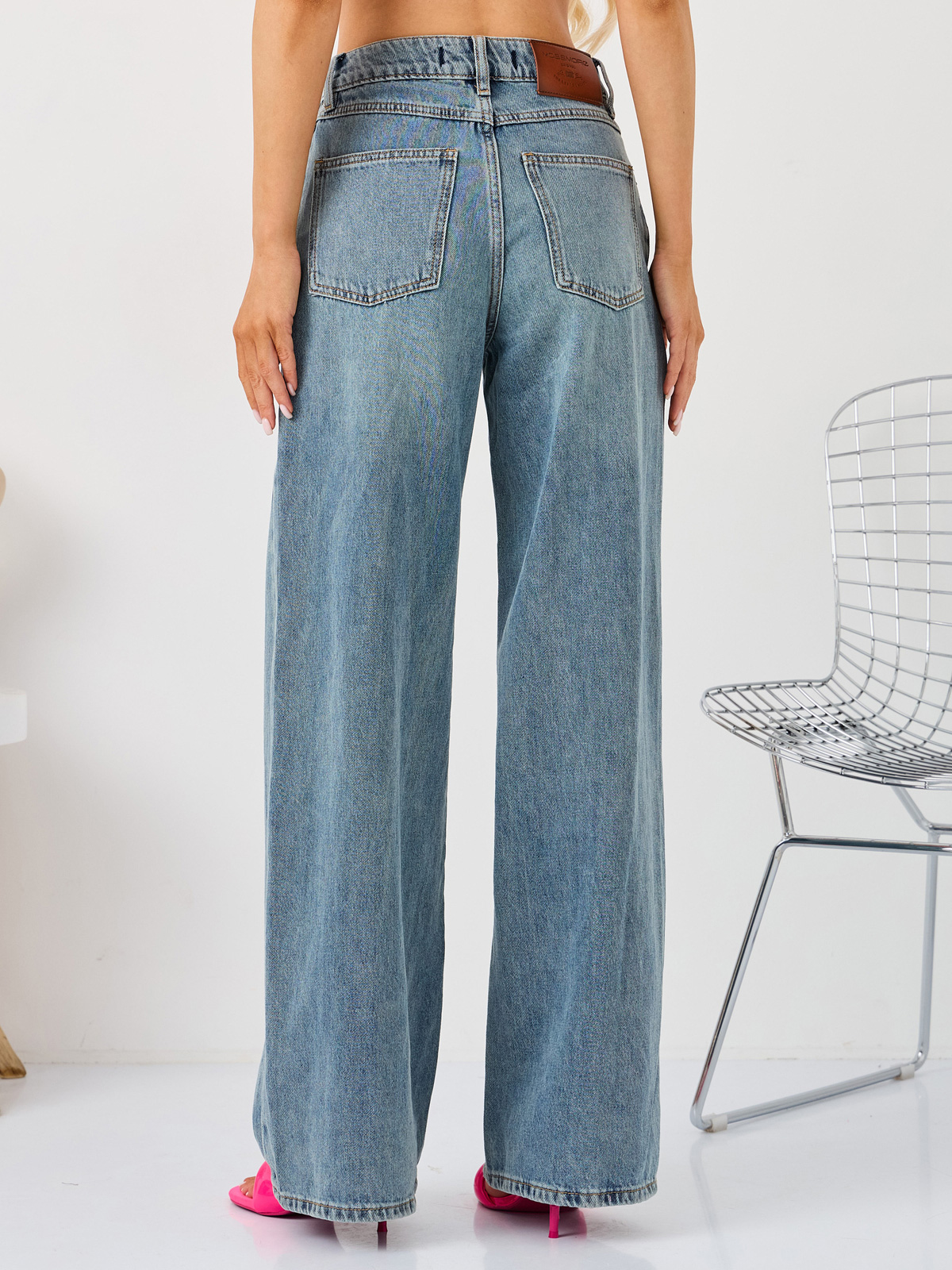 Женские Джинсы Свободные