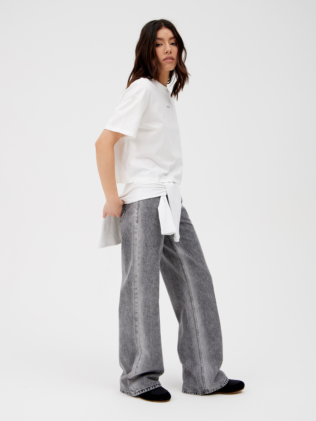 Женские Джинсы  ШИРОКИЕ