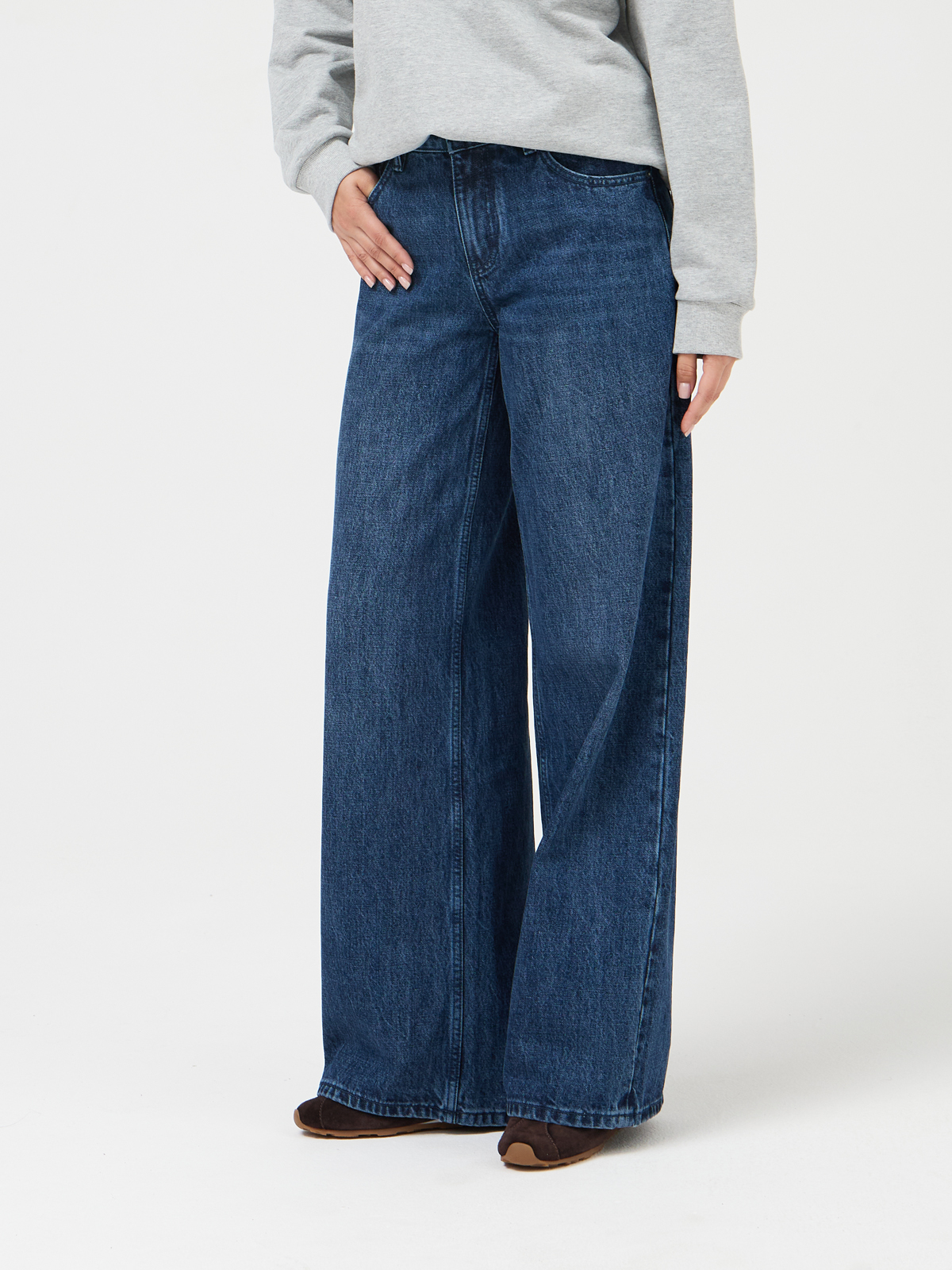 Женские Джинсы  ШИРОКИЕ