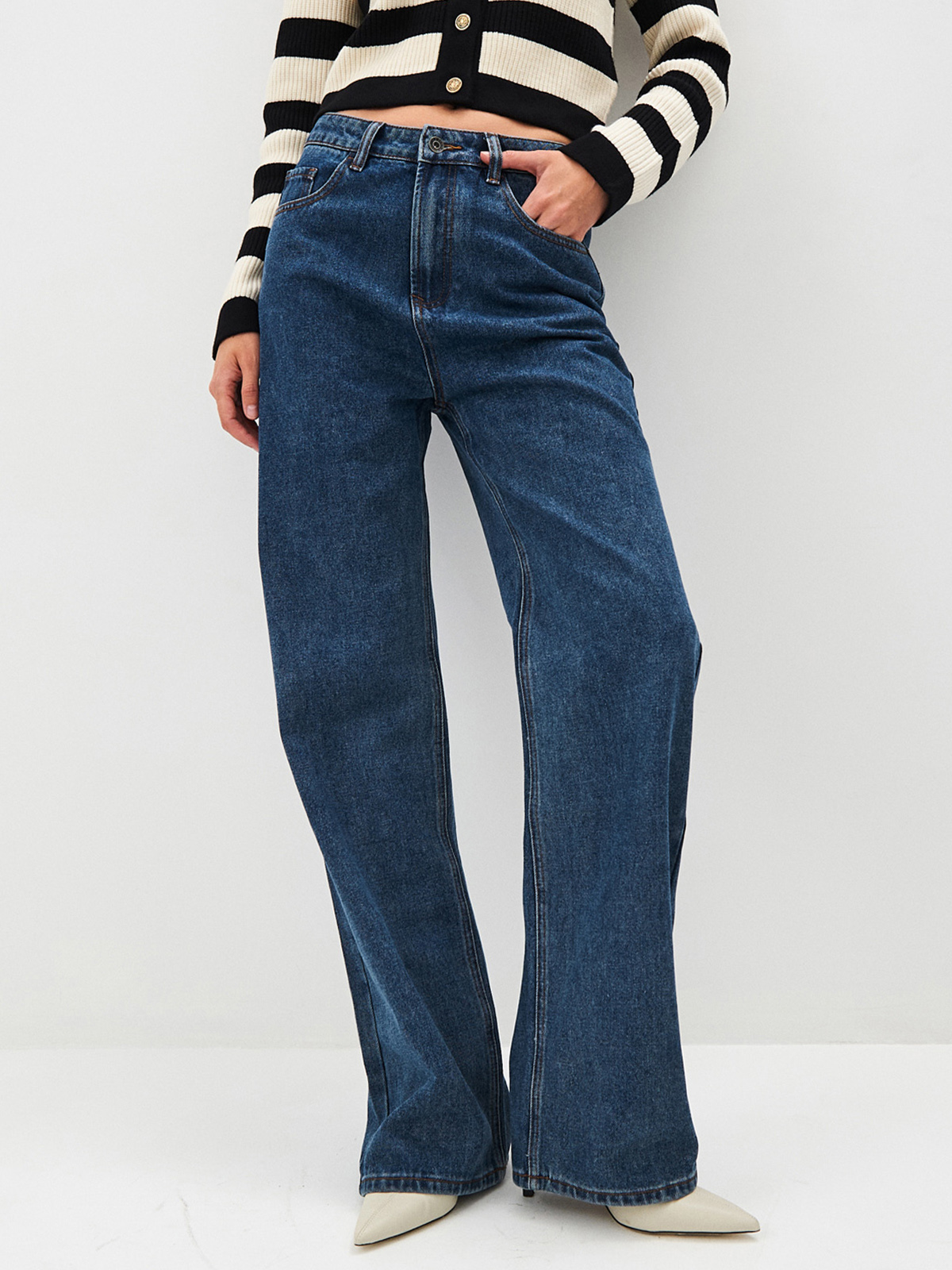 Женские Джинсы Свободные