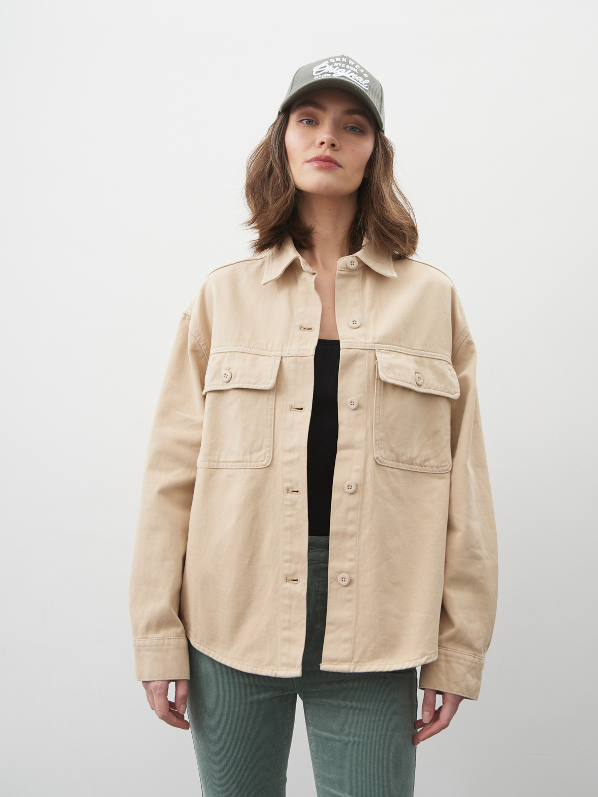 Женская джинсовая рубашка