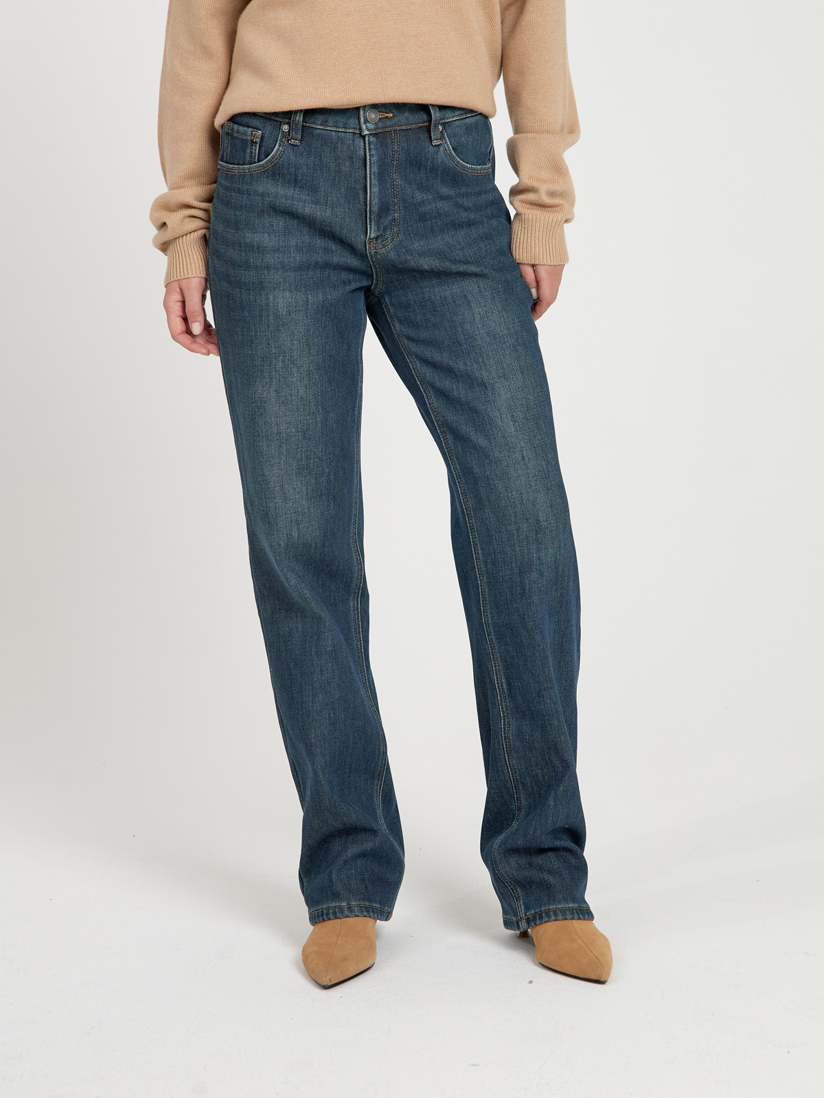 Женские Джинсы Утепленные STRAIGHT