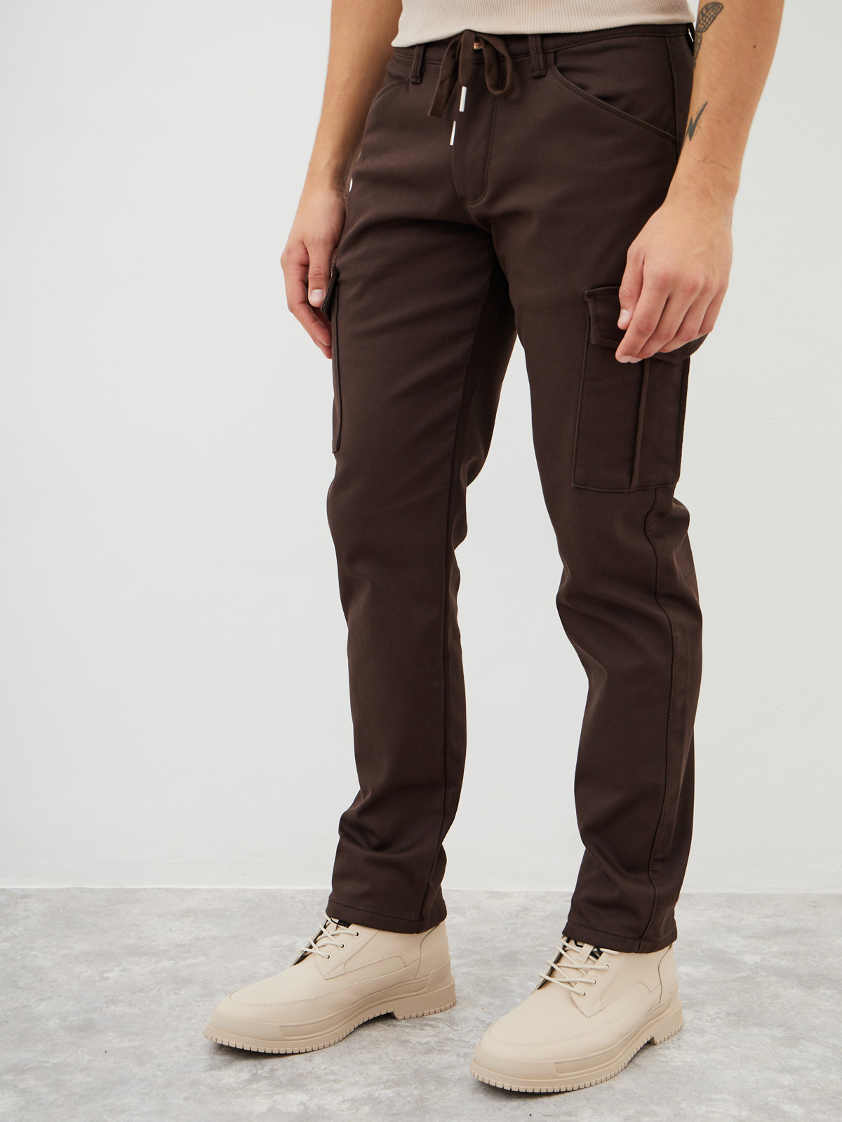 Мужские джинсы Карго утеплённые