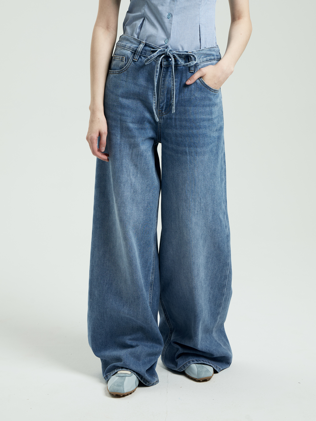 Женские Брюки ВАЙД ЛЕГ