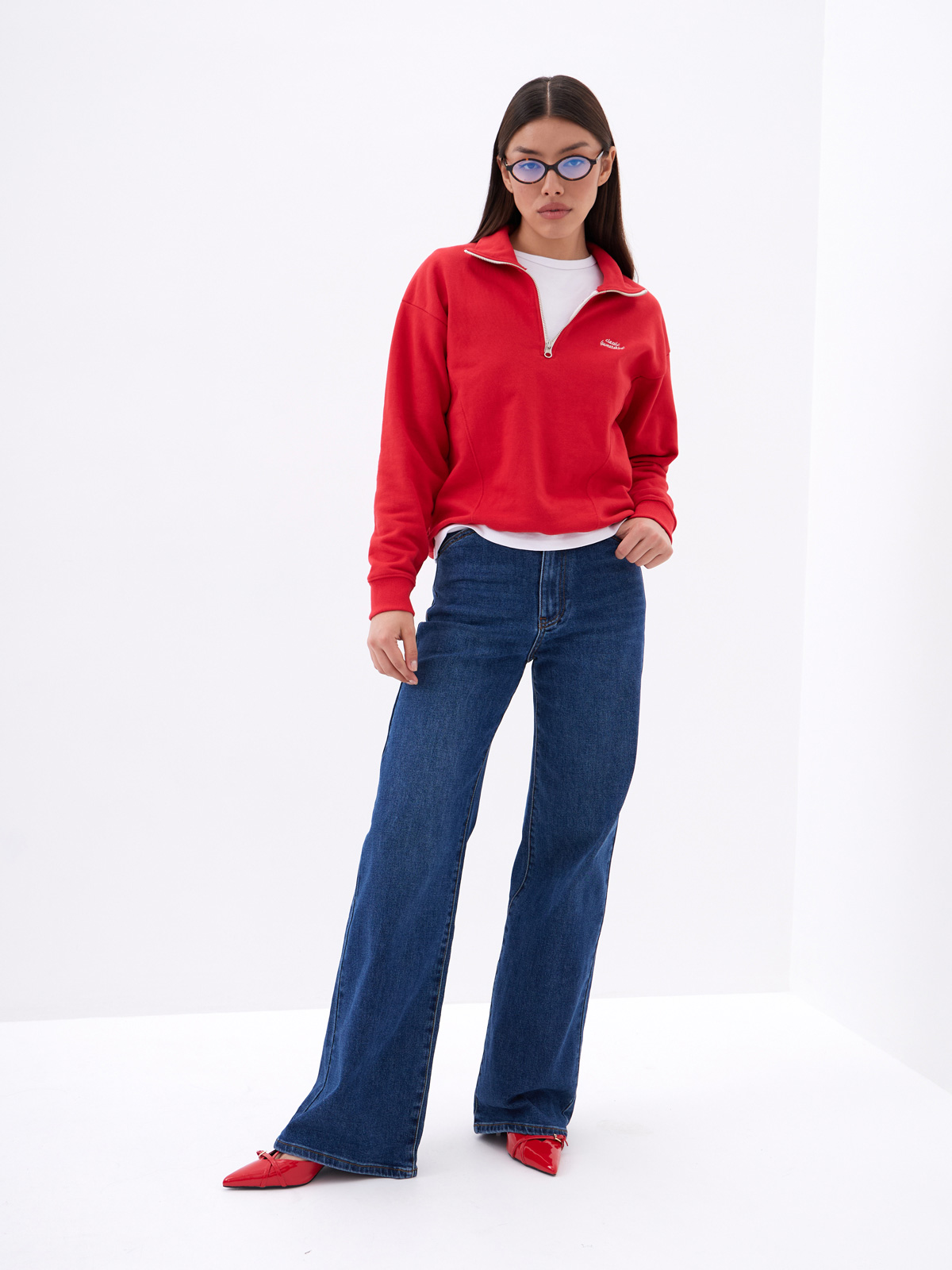 Женские Джинсы Свободные