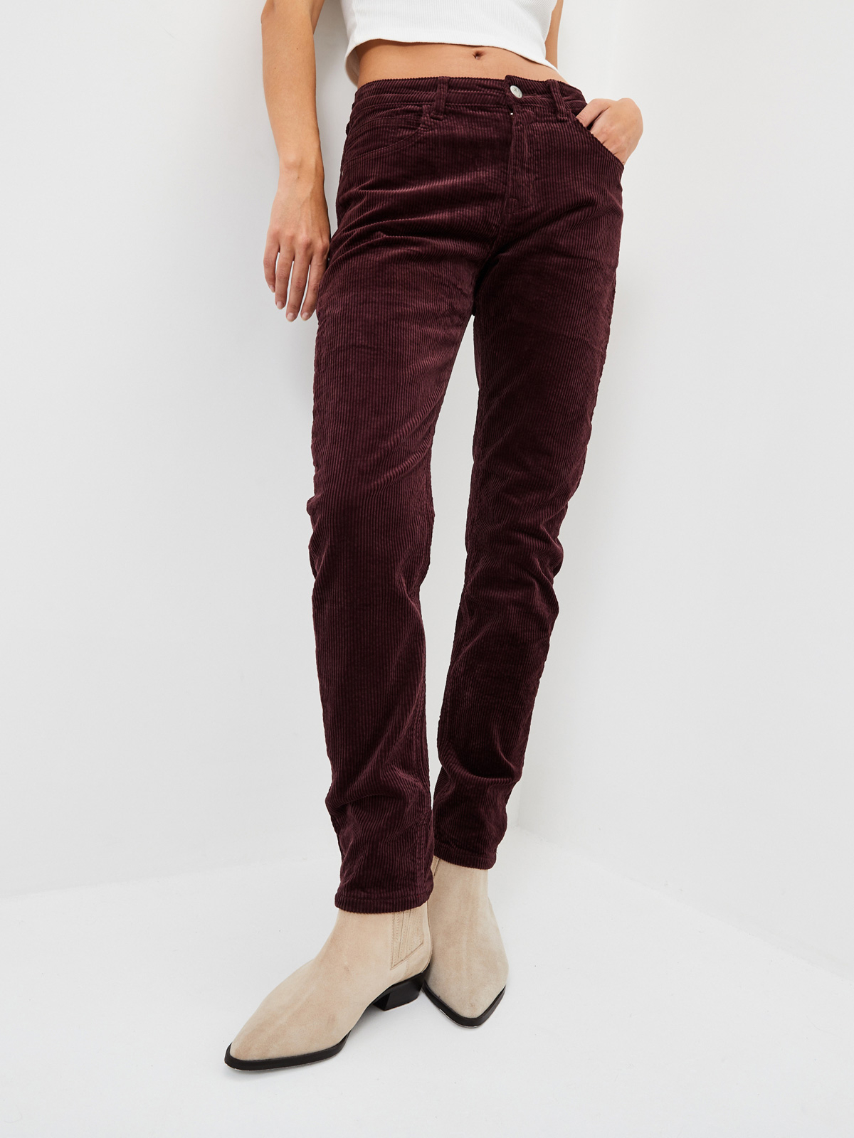 Женские брюки из вельвета