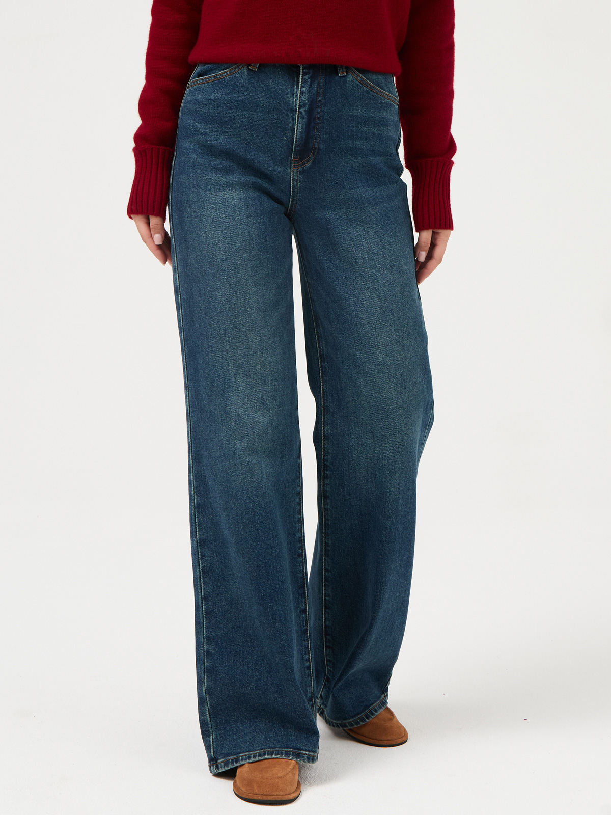 Женские Джинсы Свободные