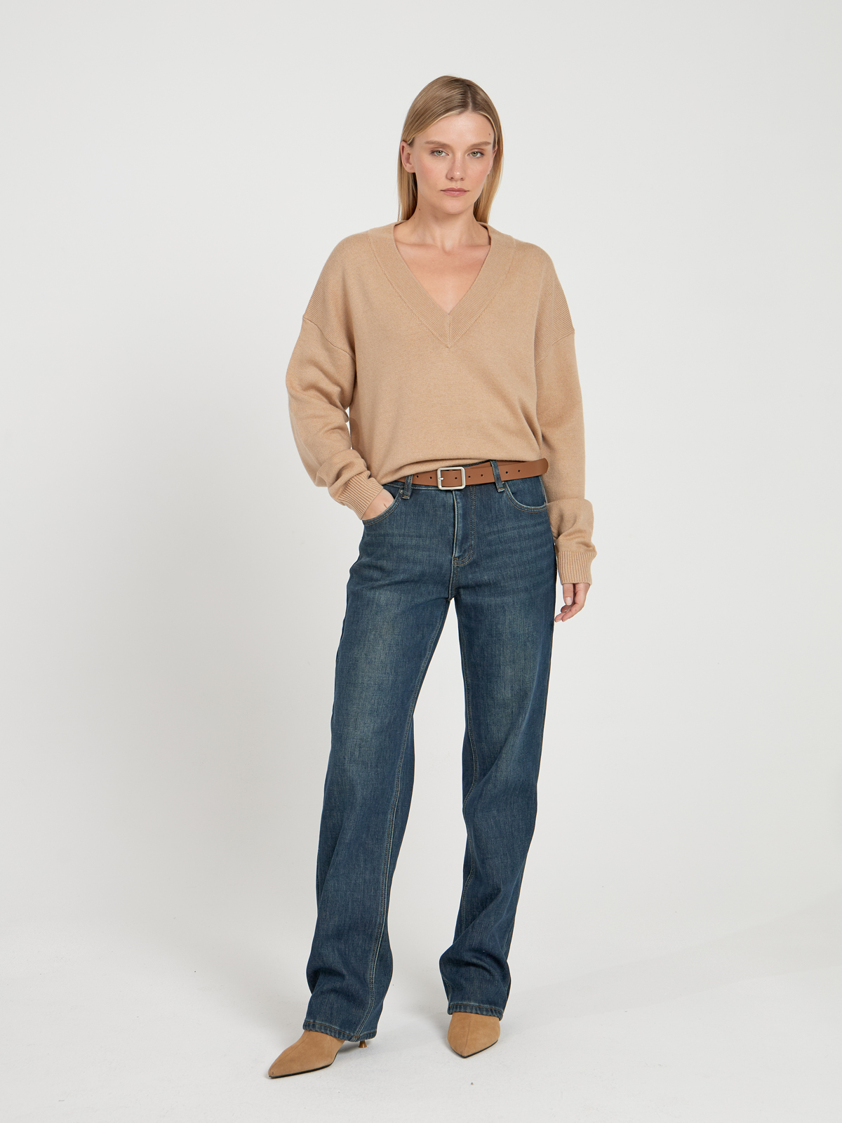 Женские Джинсы Утепленные STRAIGHT
