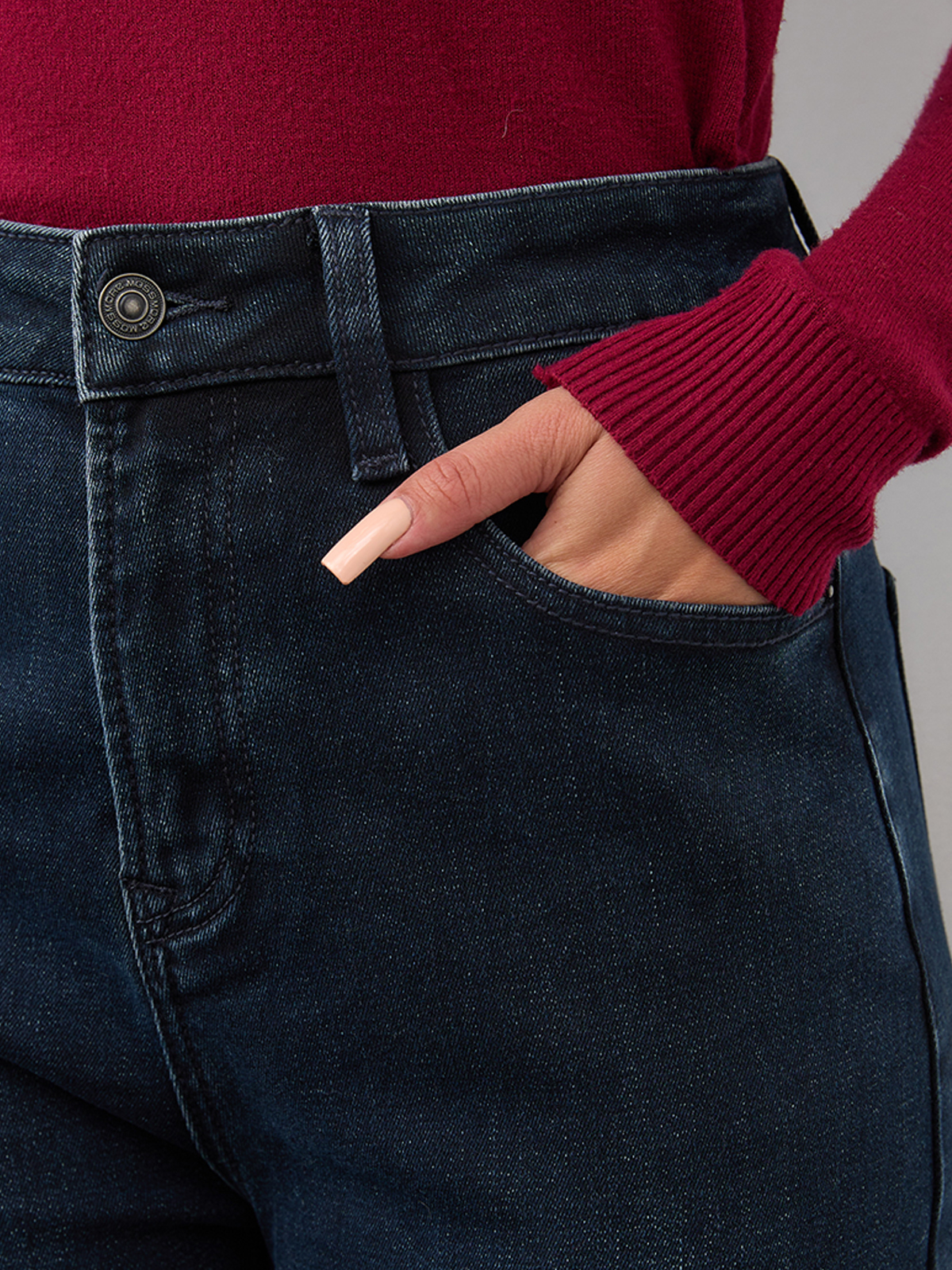 Утепленные Женские Джинсы Свободные