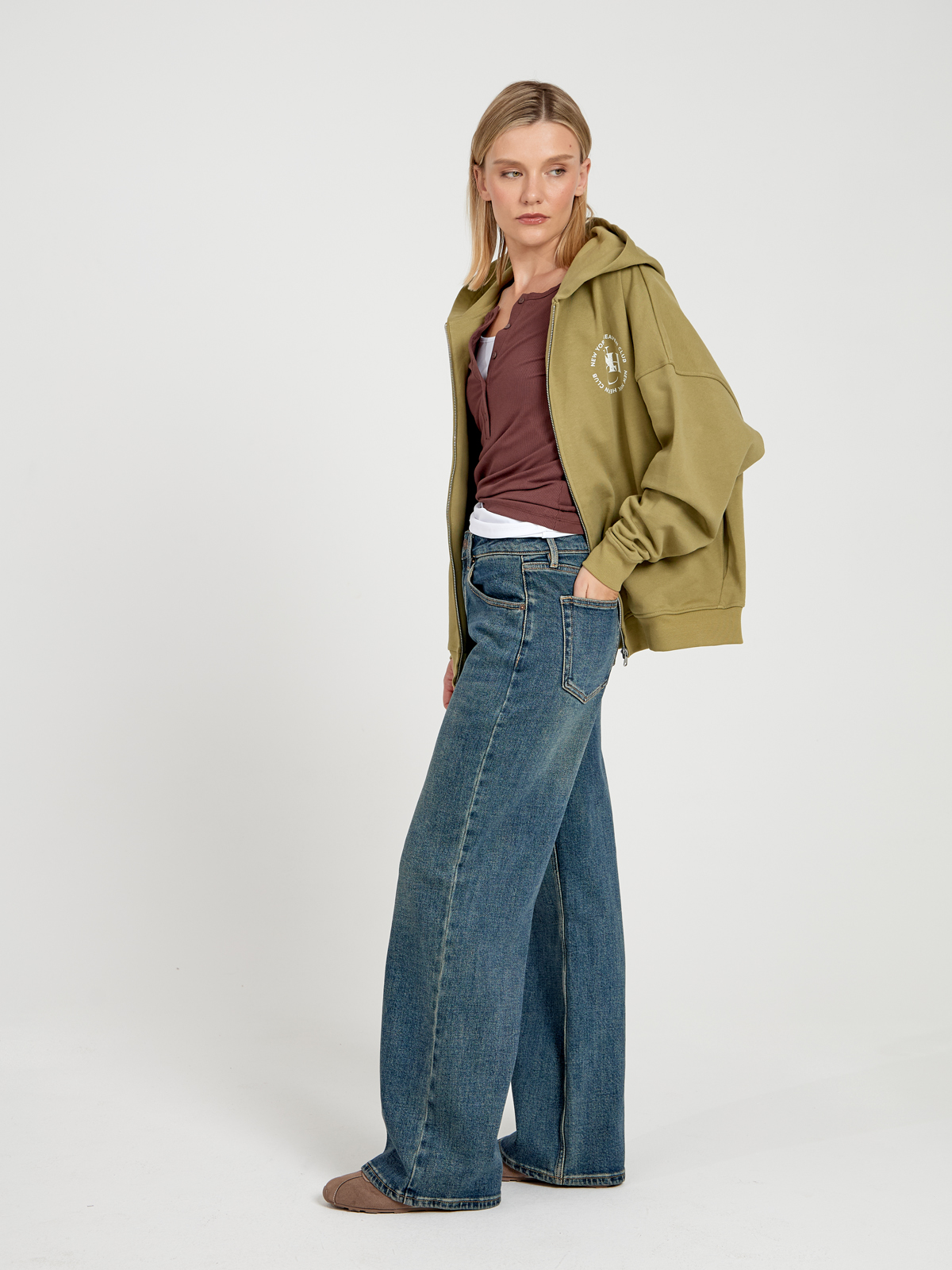Женские Джинсы WIDE LEG