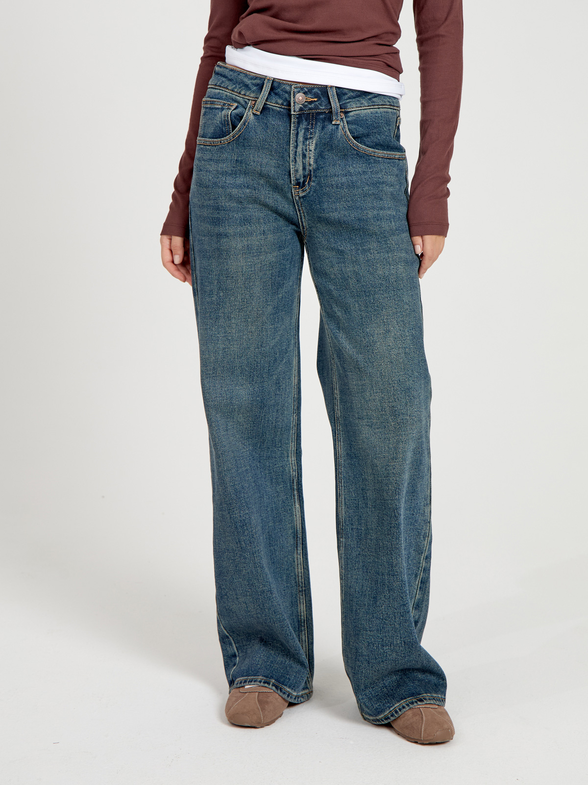 Женские Джинсы WIDE LEG