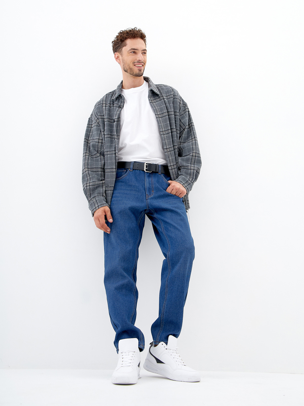 Утепленные Мужские джинсы  TAPER-SLIM