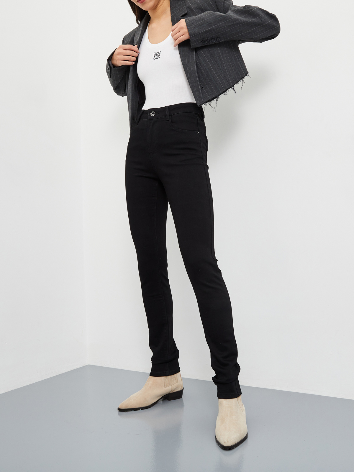 Утепленные Женские джинсы зауженного кроя "Ут. Ворс"