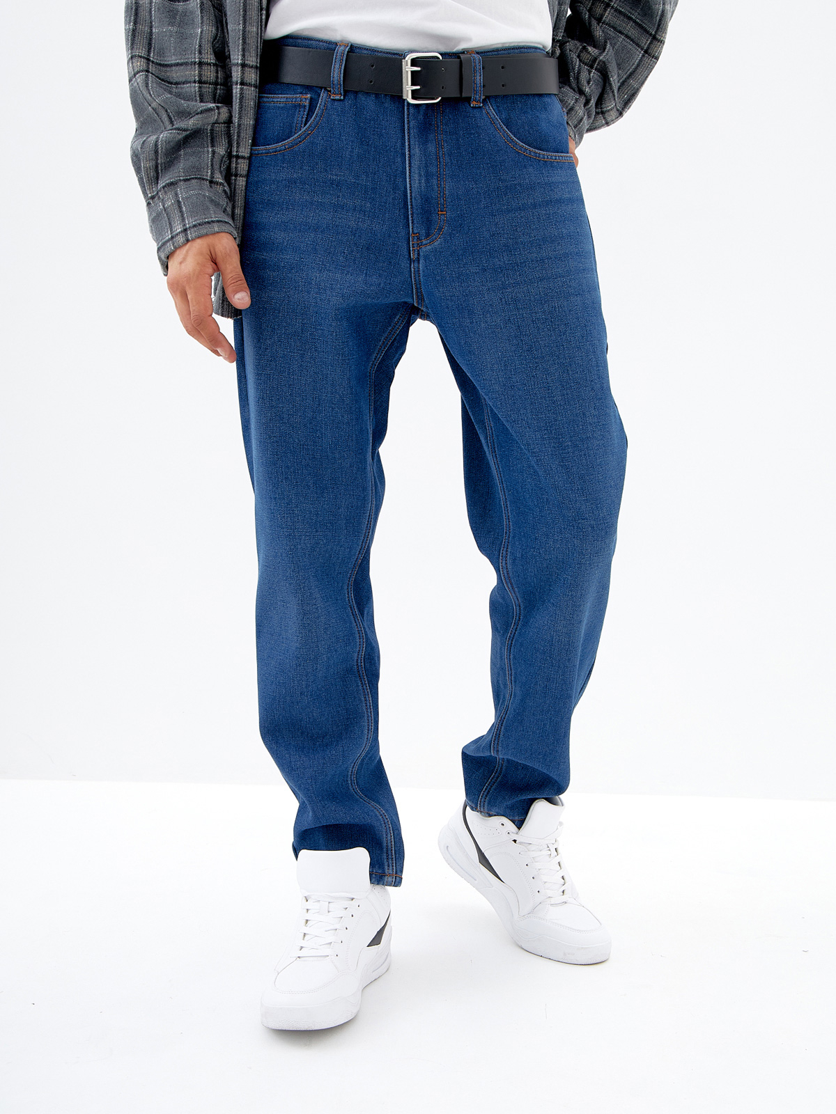 Утепленные Мужские джинсы  TAPER-SLIM