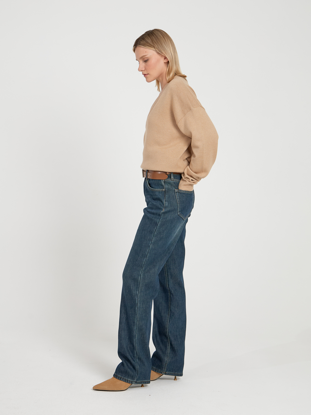 Женские Джинсы Утепленные STRAIGHT