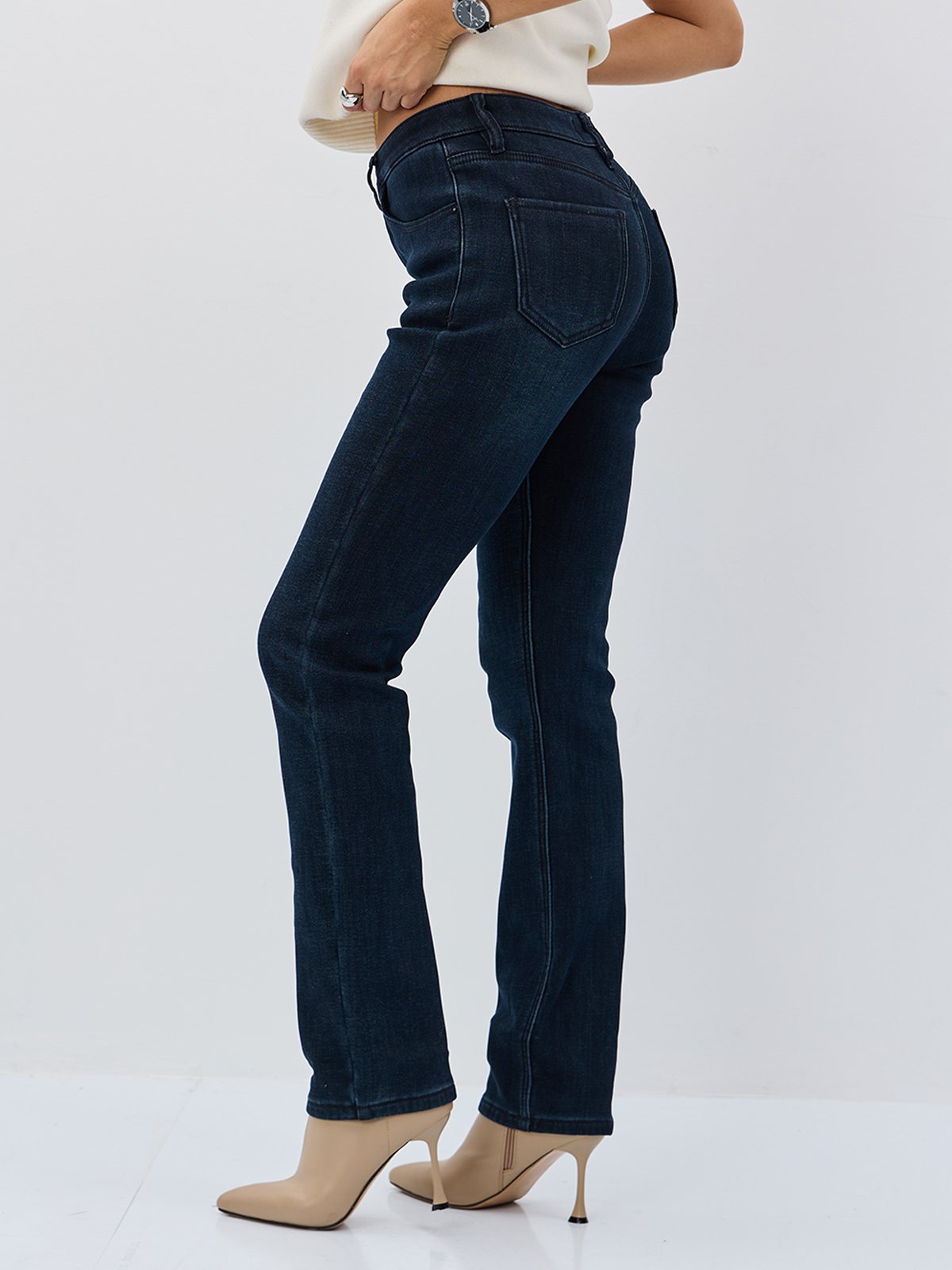 Утепленные Женские Джинсы  Прямые