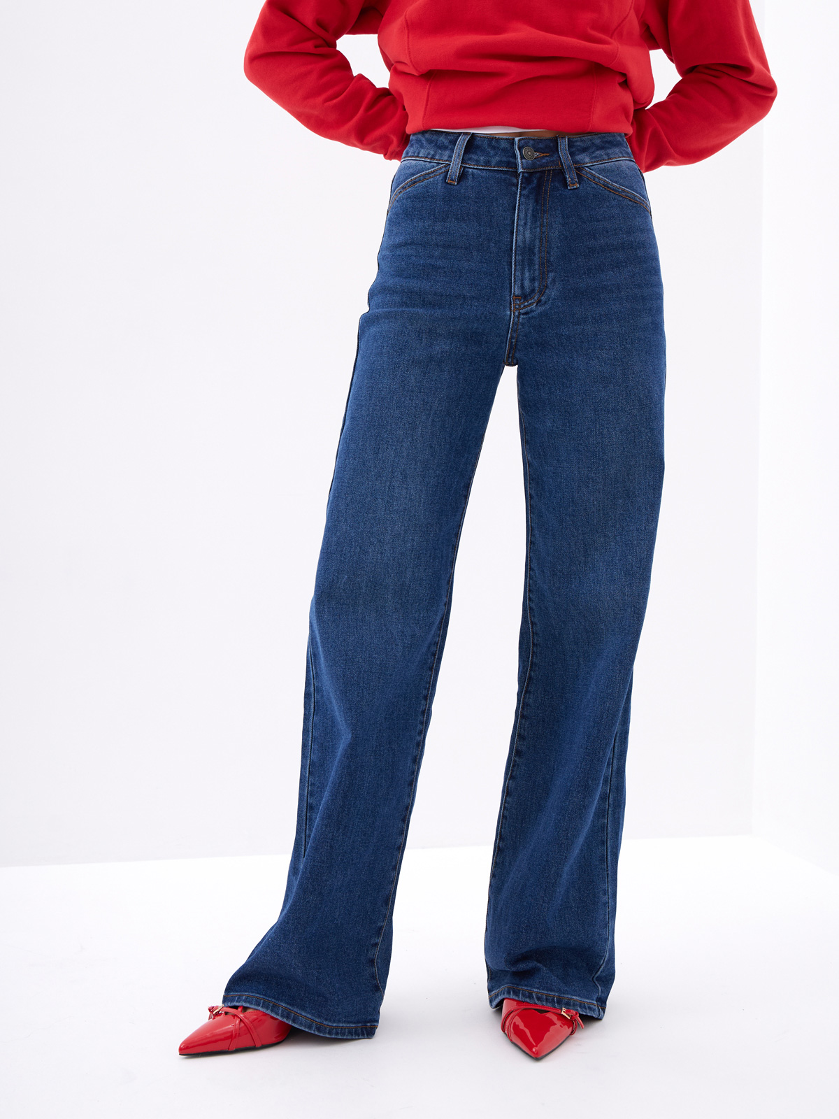 Женские Джинсы Свободные