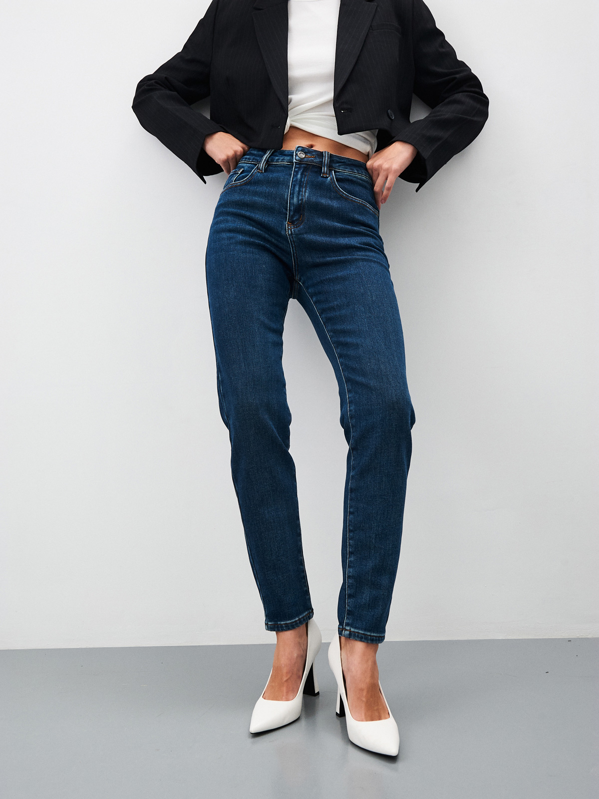 Утепленные Женские Джинсы Мом "Ут. Начёс"