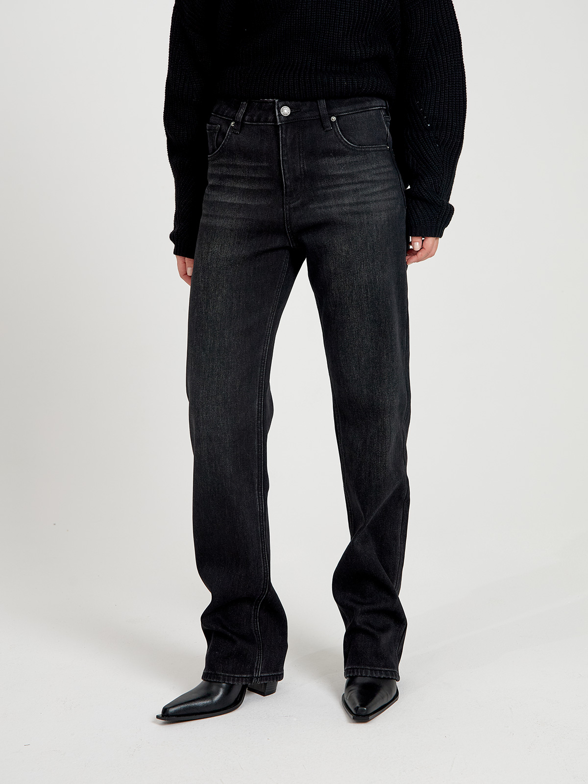 Женские Джинсы Утепленные STRAIGHT