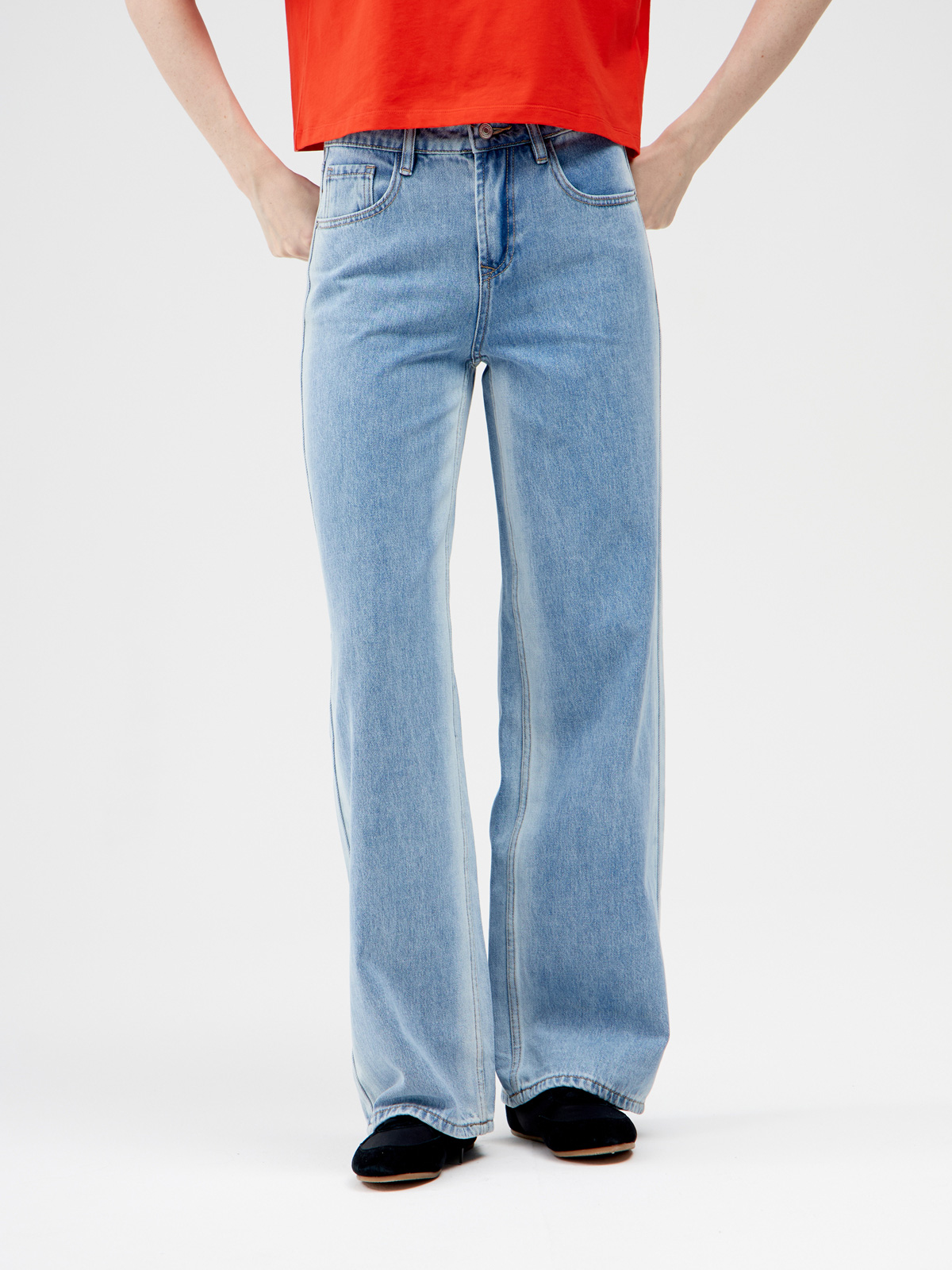 Женские Джинсы  ШИРОКИЕ