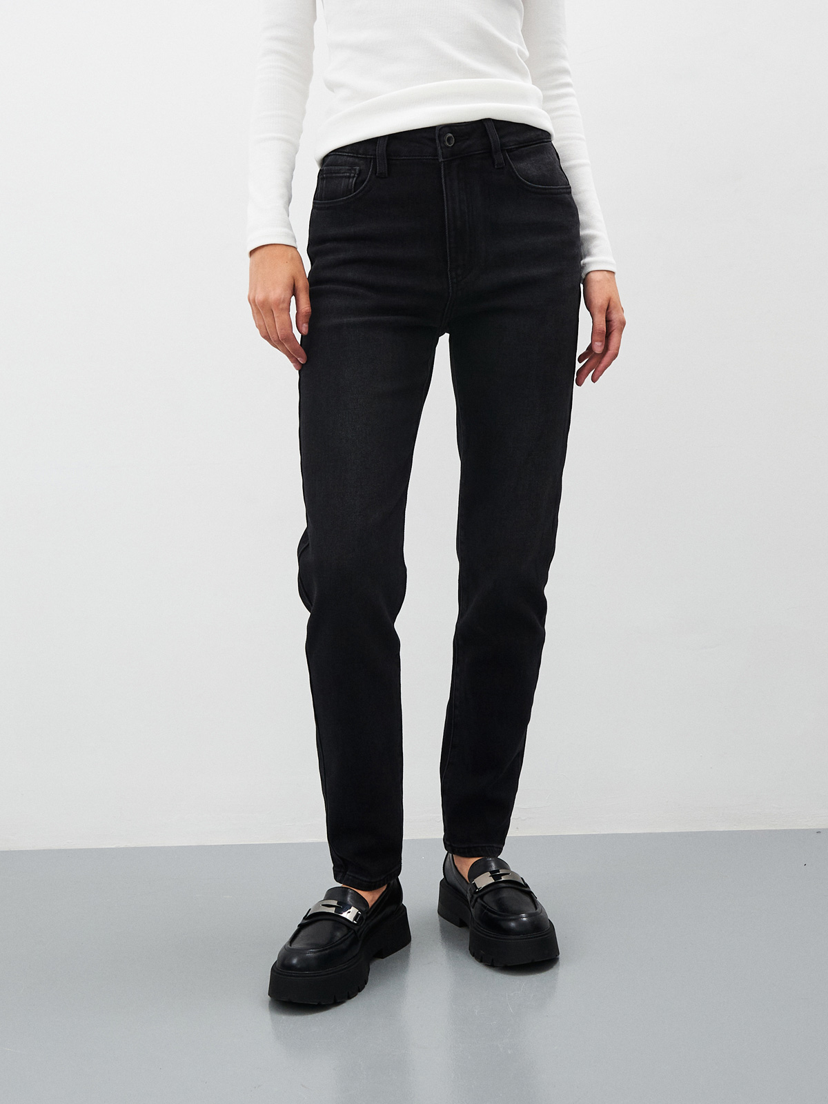 Утепленные Женские Джинсы Мом "Ут. Начёс"